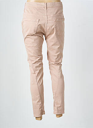 Pantalon 7/8 tissage popeline taille normale rose MANILA GRACE femme