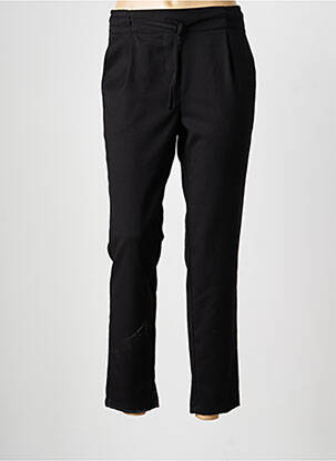 Pantalon 7/8 taille élastique taille normale noir LA FEE MARABOUTEE femme