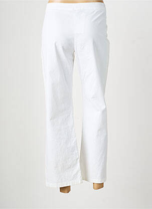 Pantalon 7/8 taille élastique taille normale blanc INDIES femme