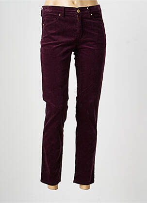 Pantalon 7/8 stretch taille normale rouge RAFFAELLO ROSSI femme