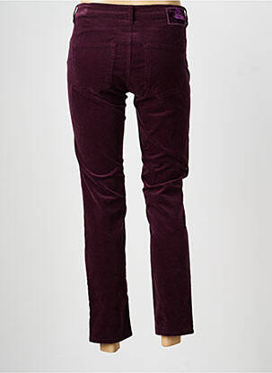 Pantalon 7/8 stretch taille normale rouge RAFFAELLO ROSSI femme