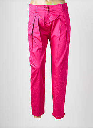 Pantalon chino tissage popeline taille normale rose PENNYBLACK femme