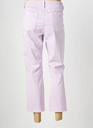 Jeans coupe droite finition bord franc taille normale violet RAFFAELLO ROSSI femme