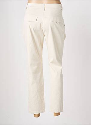 Pantalon chino tissage popeline taille normale beige MARC CAIN femme