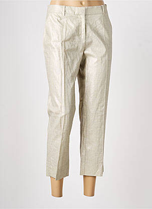 Pantalon 7/8 taille à pinces taille normale beige LOLA femme