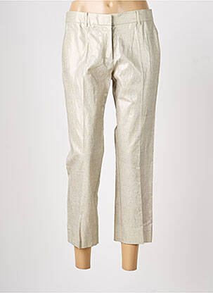 Pantalon 7/8 taille à pinces taille normale beige LOLA femme