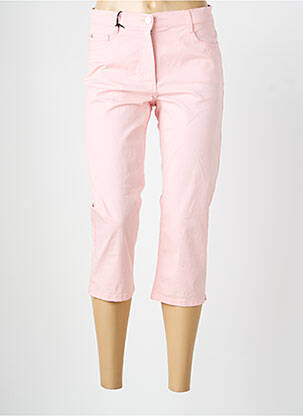 Pantacourt tissage popeline taille normale rose BETTY BARCLAY femme