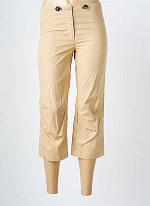 Pantacourt taille haute taille haute beige GAS femme