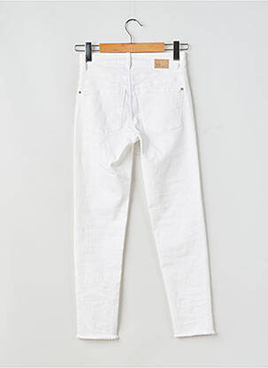 Jeans coupe slim taille haute taille haute blanc RAFFAELLO ROSSI femme