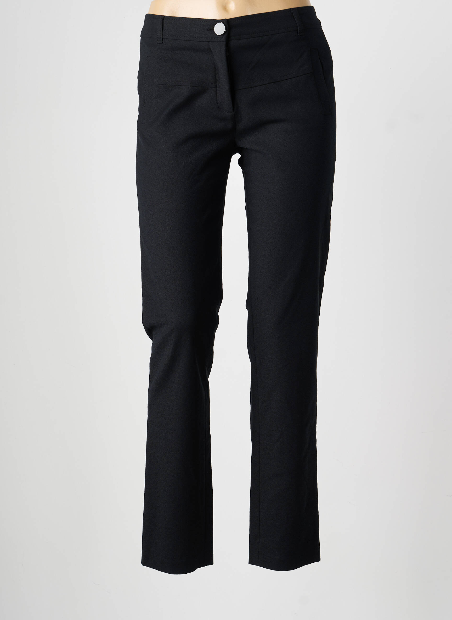 Pantalon slim taille normale taille normale noir HELENA SOREL femme
