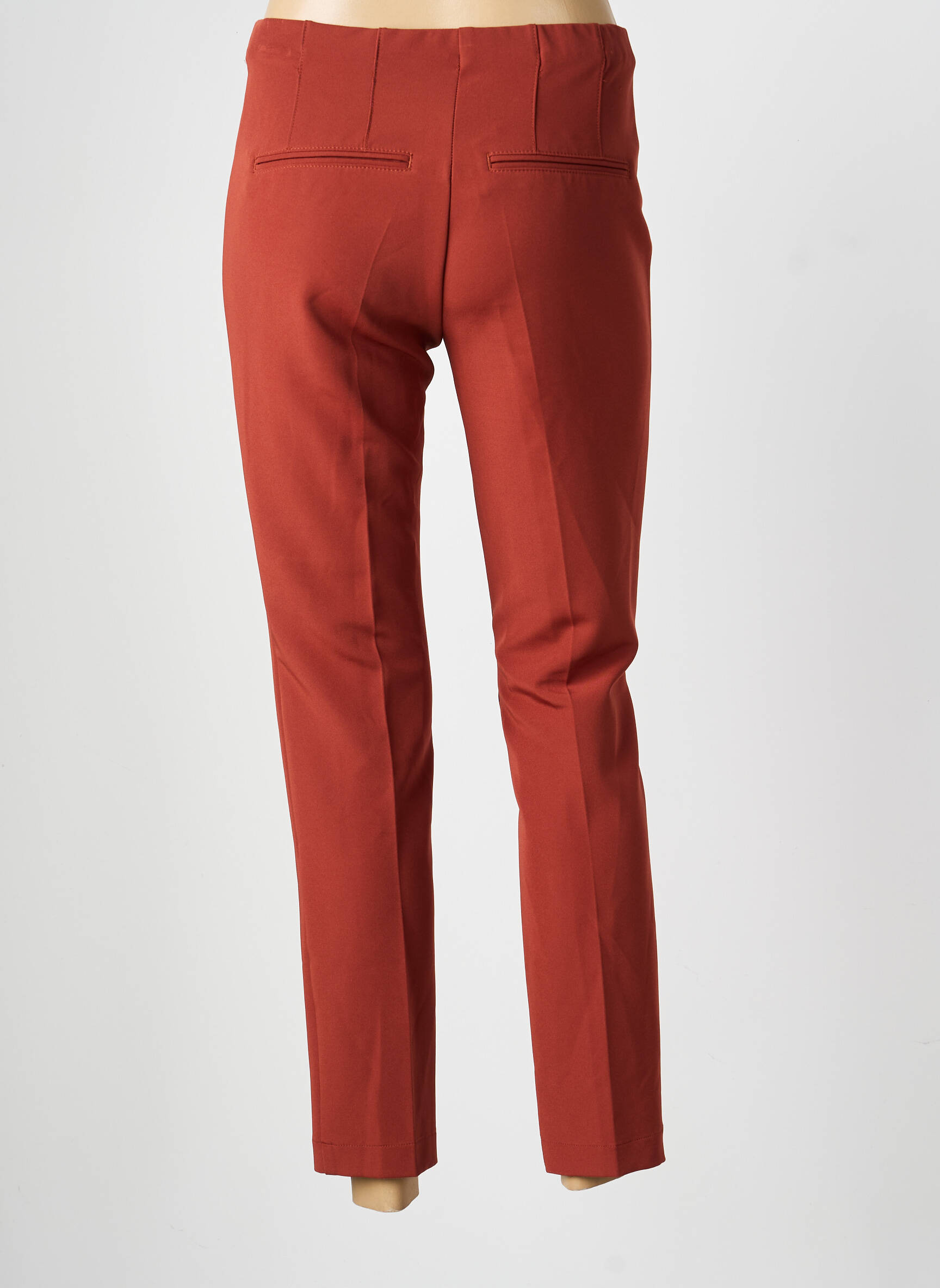 Pantalon 7/8 taille à pinces taille normale orange ATELIER GARDEUR femme