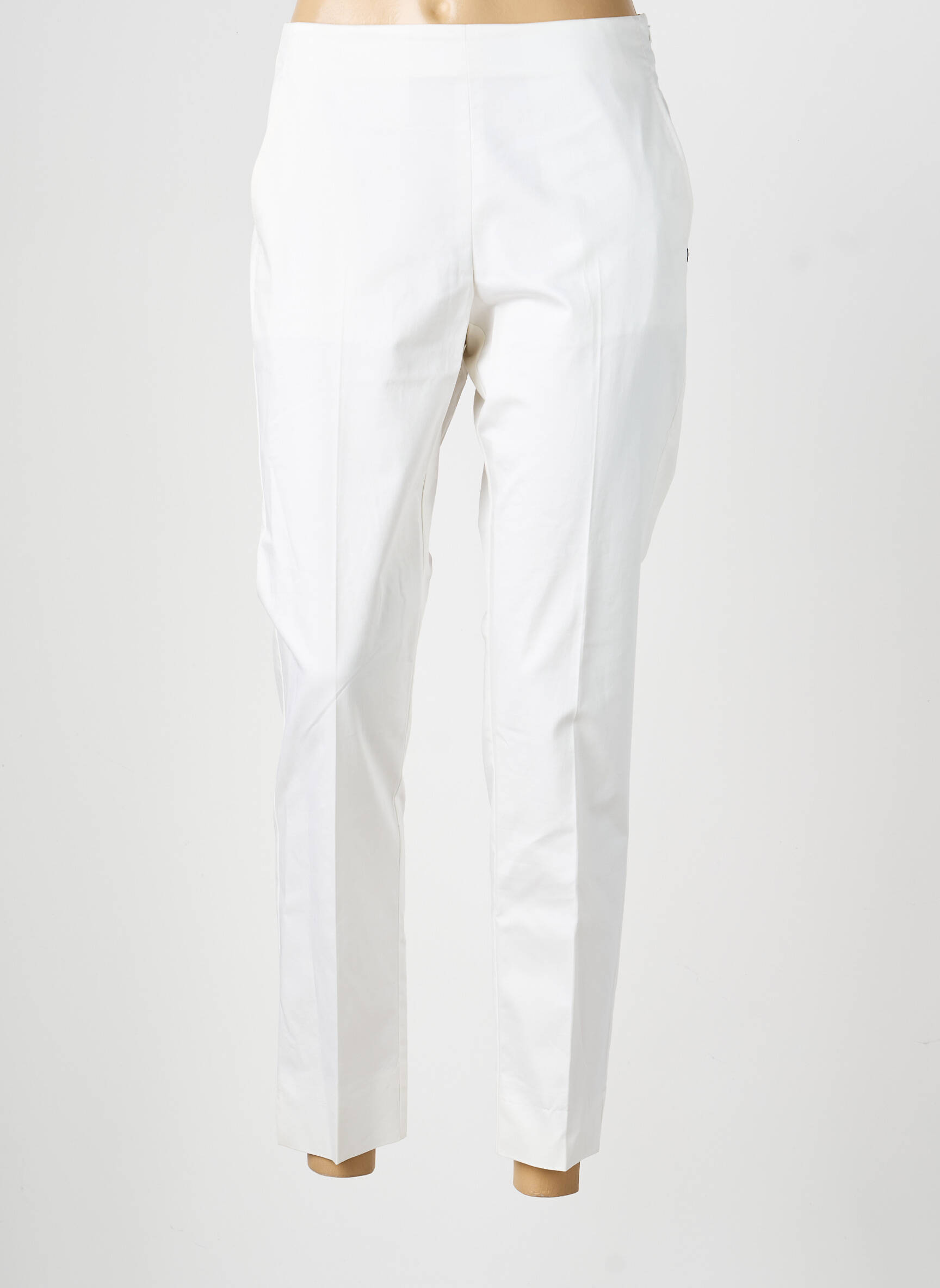 Pantalon 7/8 taille à pinces taille normale blanc PENNYBLACK femme