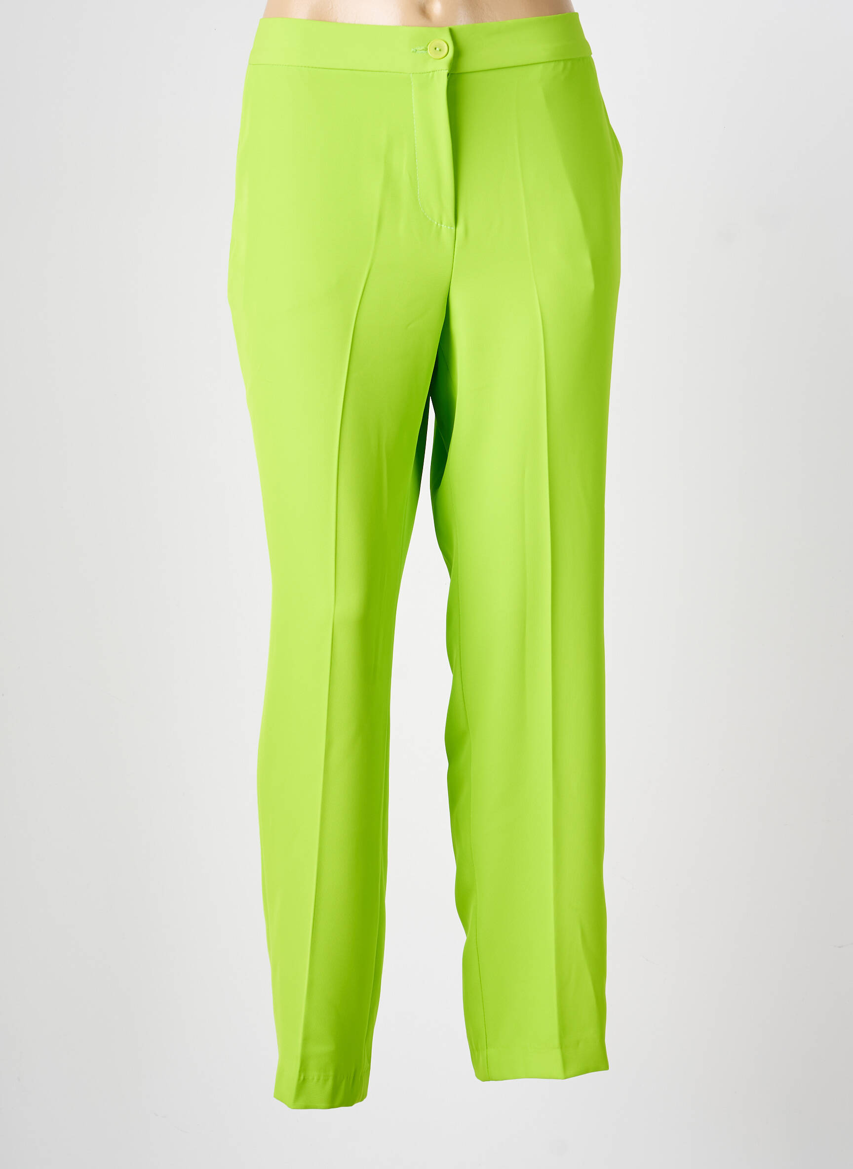 Pantalon slim taille élastique taille normale vert TINTA STYLE femme