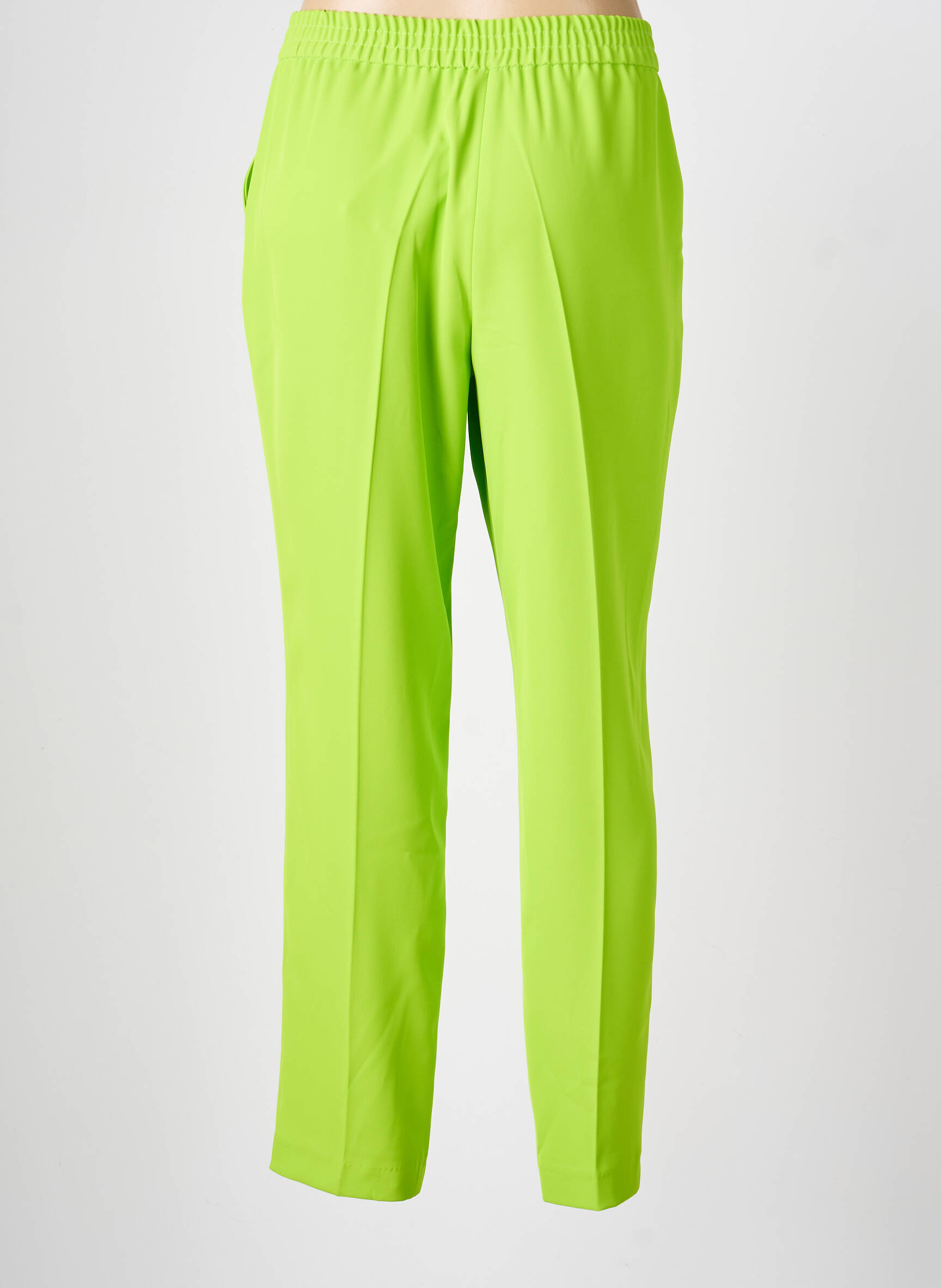 Pantalon slim taille élastique taille normale vert TINTA STYLE femme