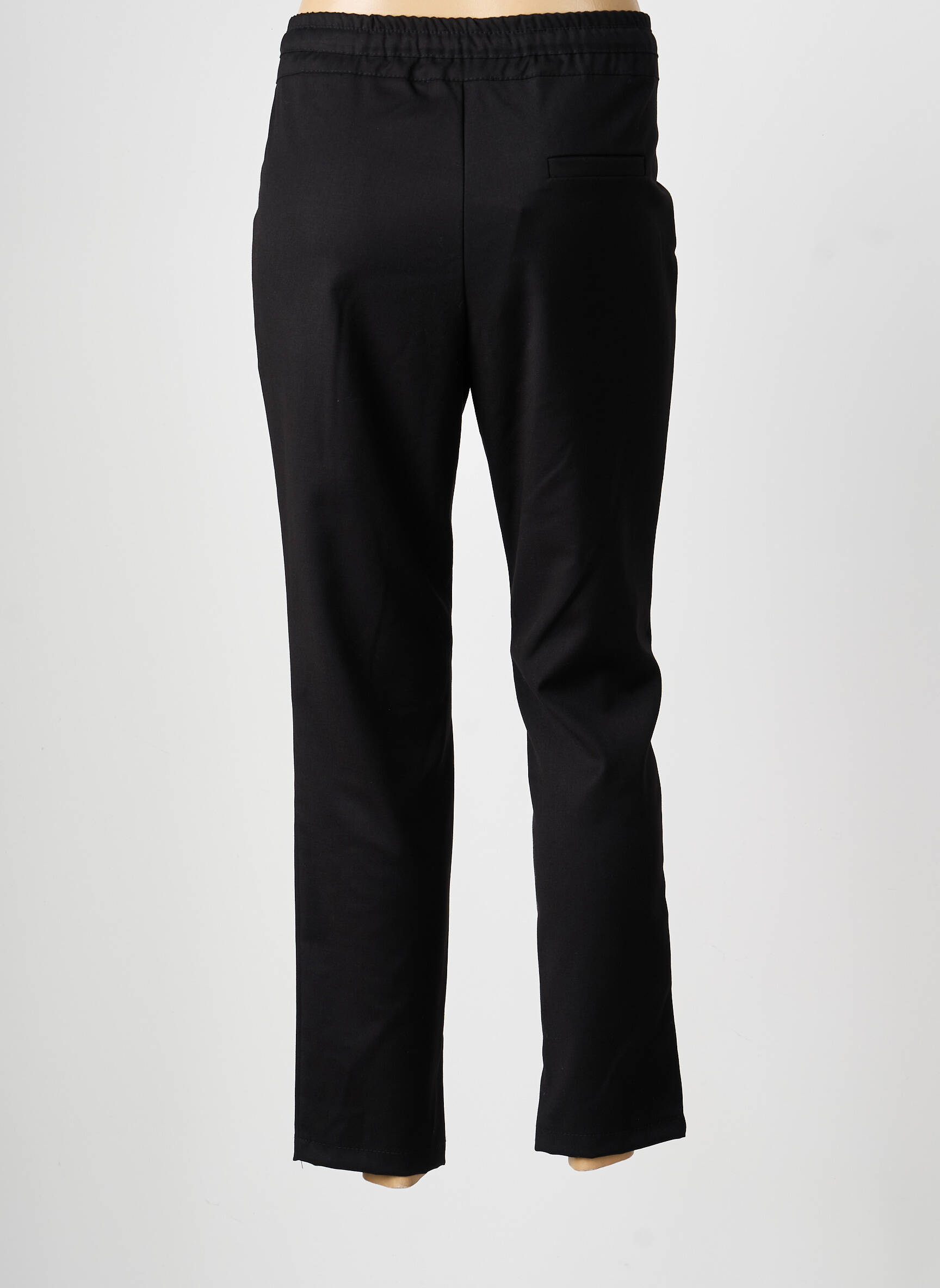 Pantalon 7/8 taille élastique taille normale noir LA FEE MARABOUTEE femme