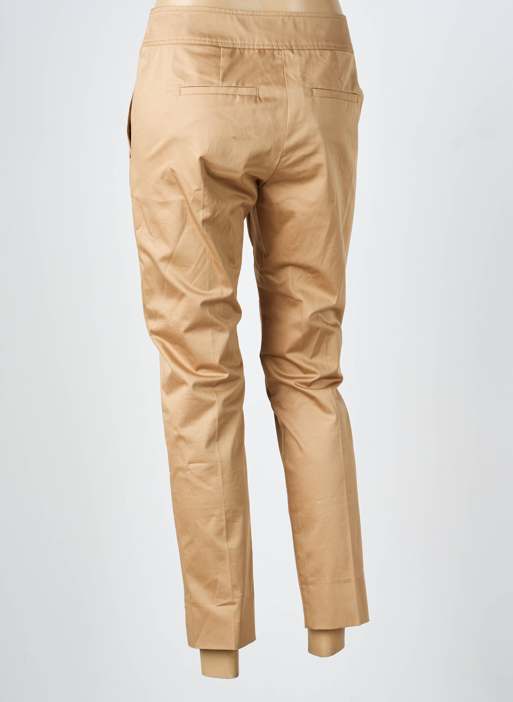 Pantalon chino tissage popeline taille normale marron PENNYBLACK femme