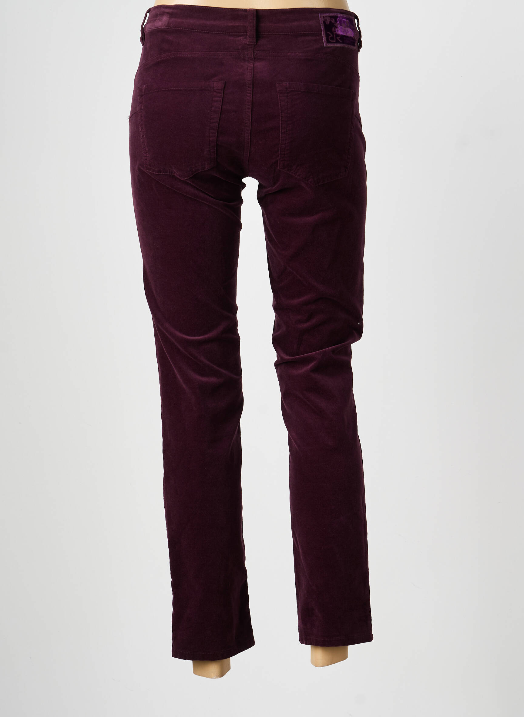 Pantalon 7/8 stretch taille normale rouge RAFFAELLO ROSSI femme