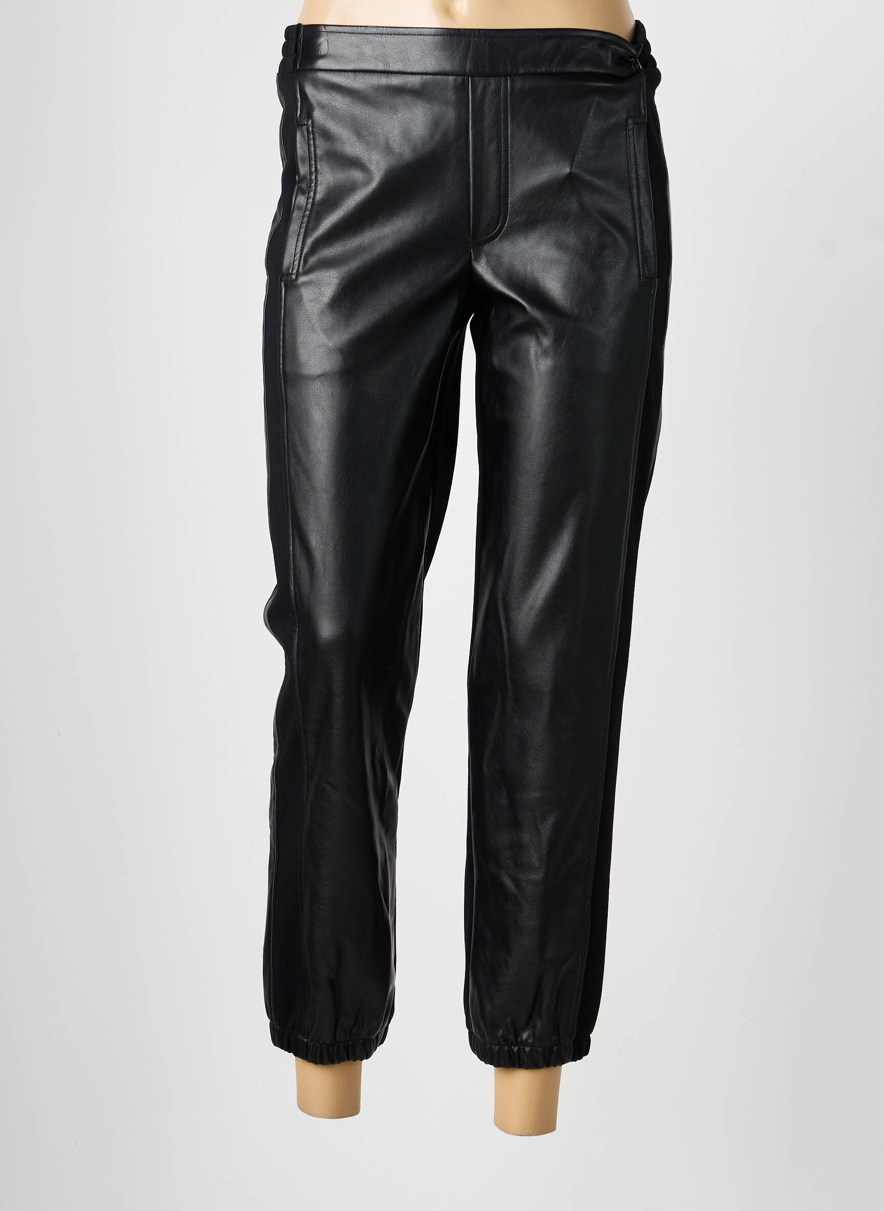 Pantalon 7/8 taille élastique taille normale noir JOSEPH RIBKOFF femme