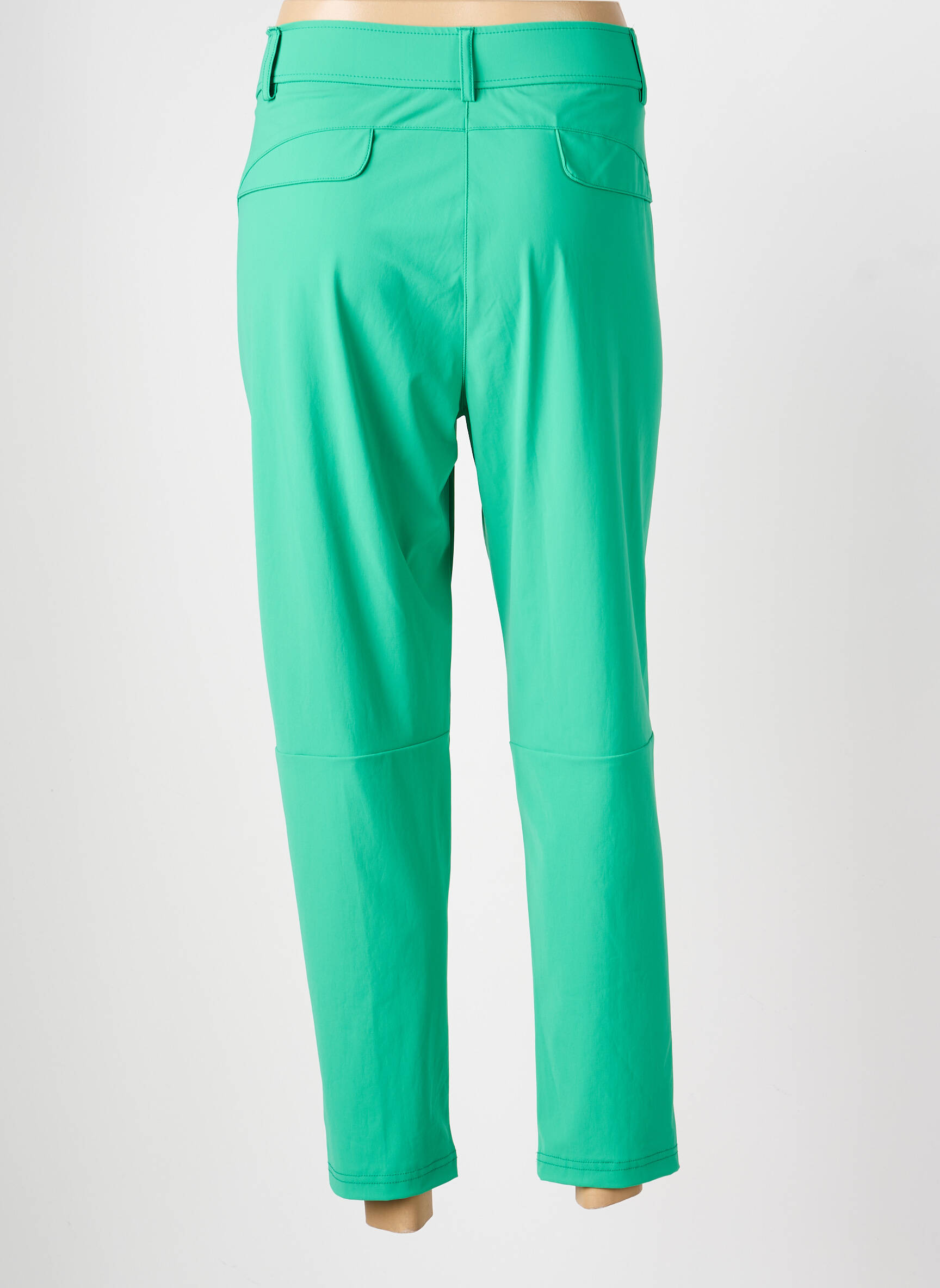 Pantalon 7/8 stretch taille normale vert RAFFAELLO ROSSI femme