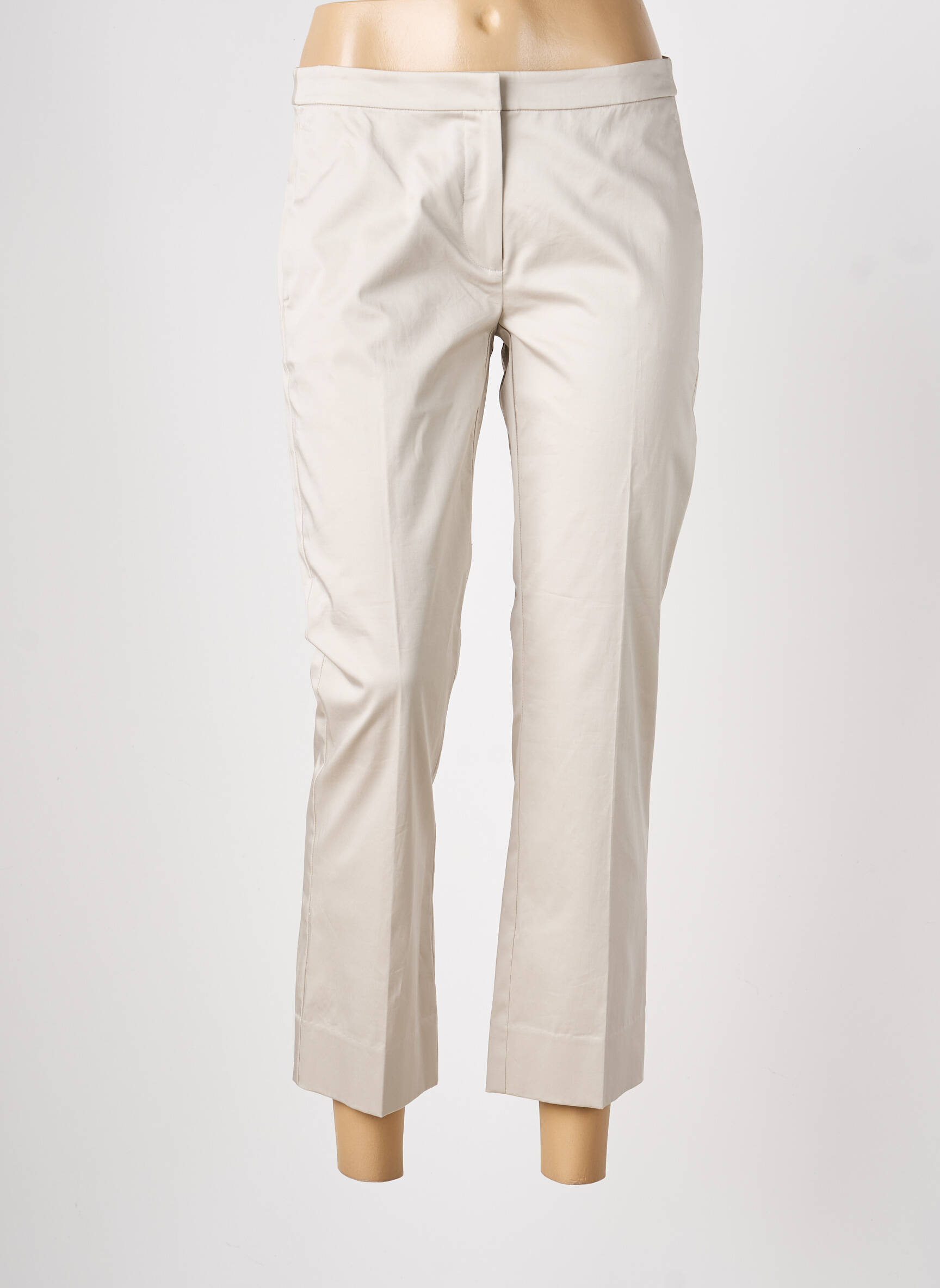 Pantalon 7/8 taille à pinces taille normale beige PENNYBLACK femme