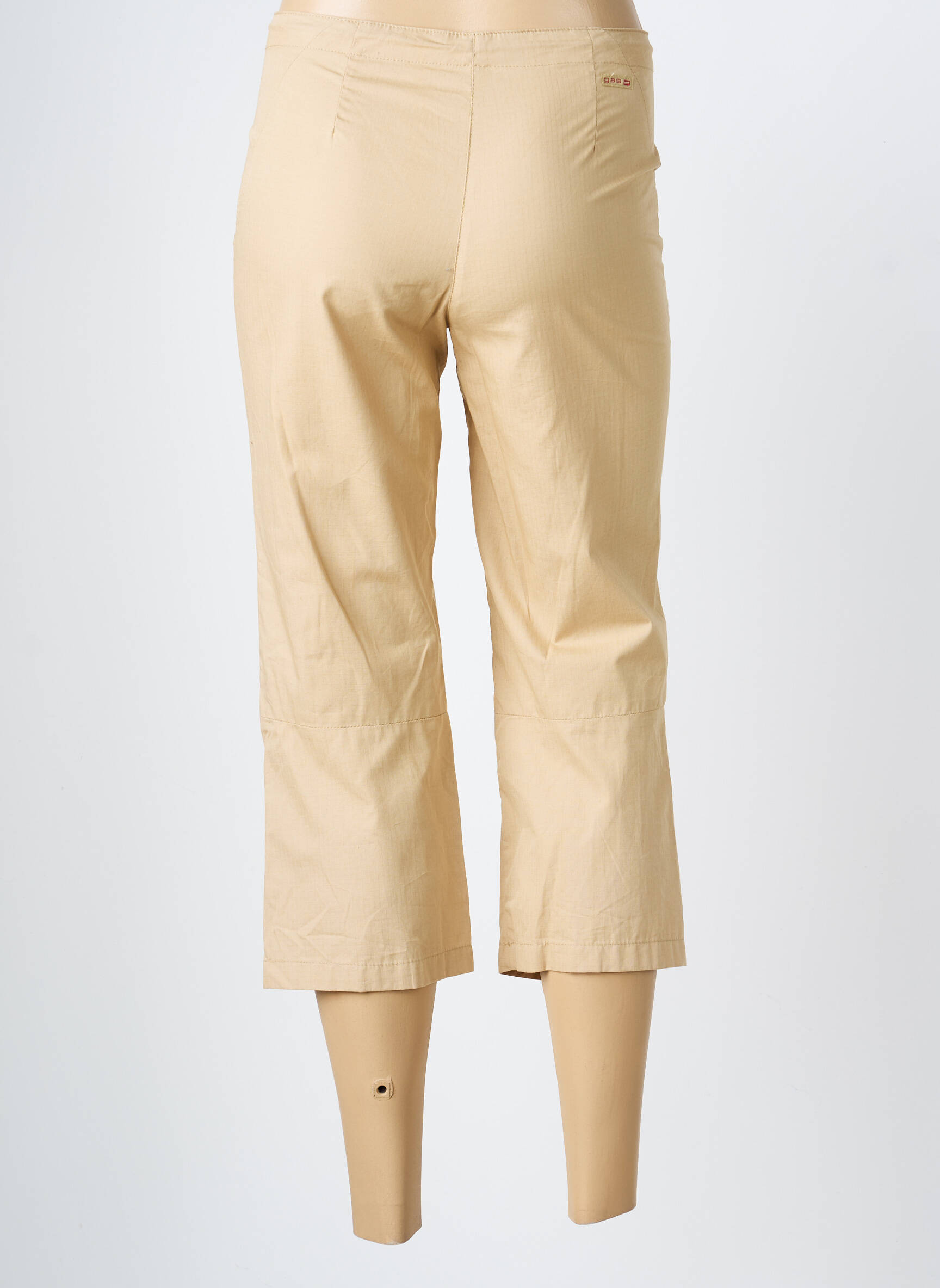 Pantacourt taille haute taille haute beige GAS femme