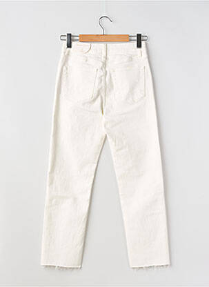 Jeans coupe droite taille haute taille haute blanc ORAIJE femme