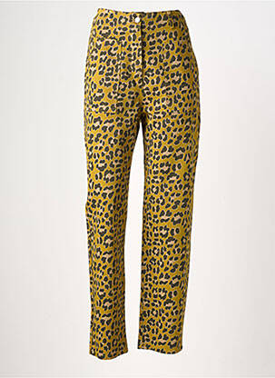 Jeans coupe slim stretch taille normale jaune POHÊME femme