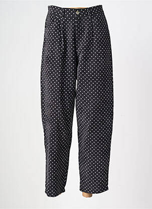 Pantalon droit stretch taille haute noir ELLI WHITE femme
