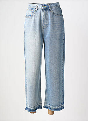 Jeans coupe large stretch taille normale bleu SWEEWË femme
