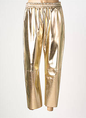 Pantalon droit stretch taille normale or THE CORNER femme