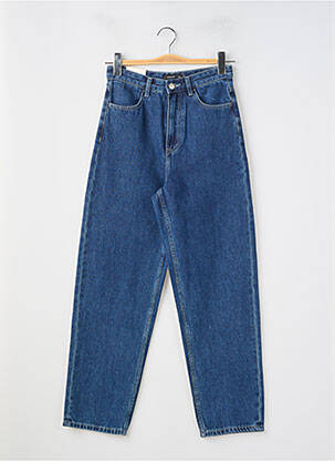 Jeans coupe droite taille haute taille haute bleu SWEEWË femme