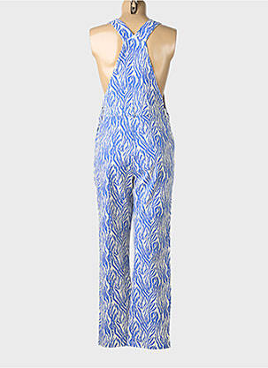 Salopette coupe droite fines bretelles bleu GRACIELA femme