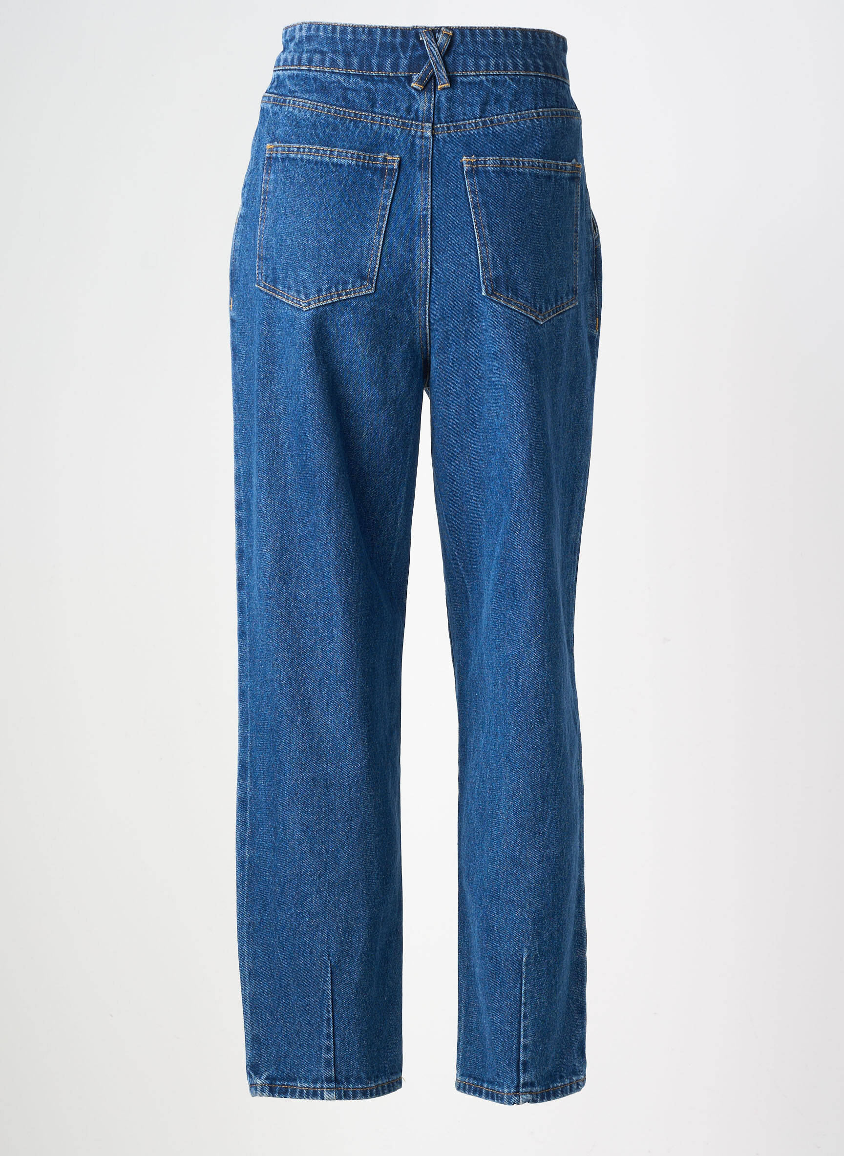 Jeans coupe droite taille haute taille haute bleu DAPHNEA femme