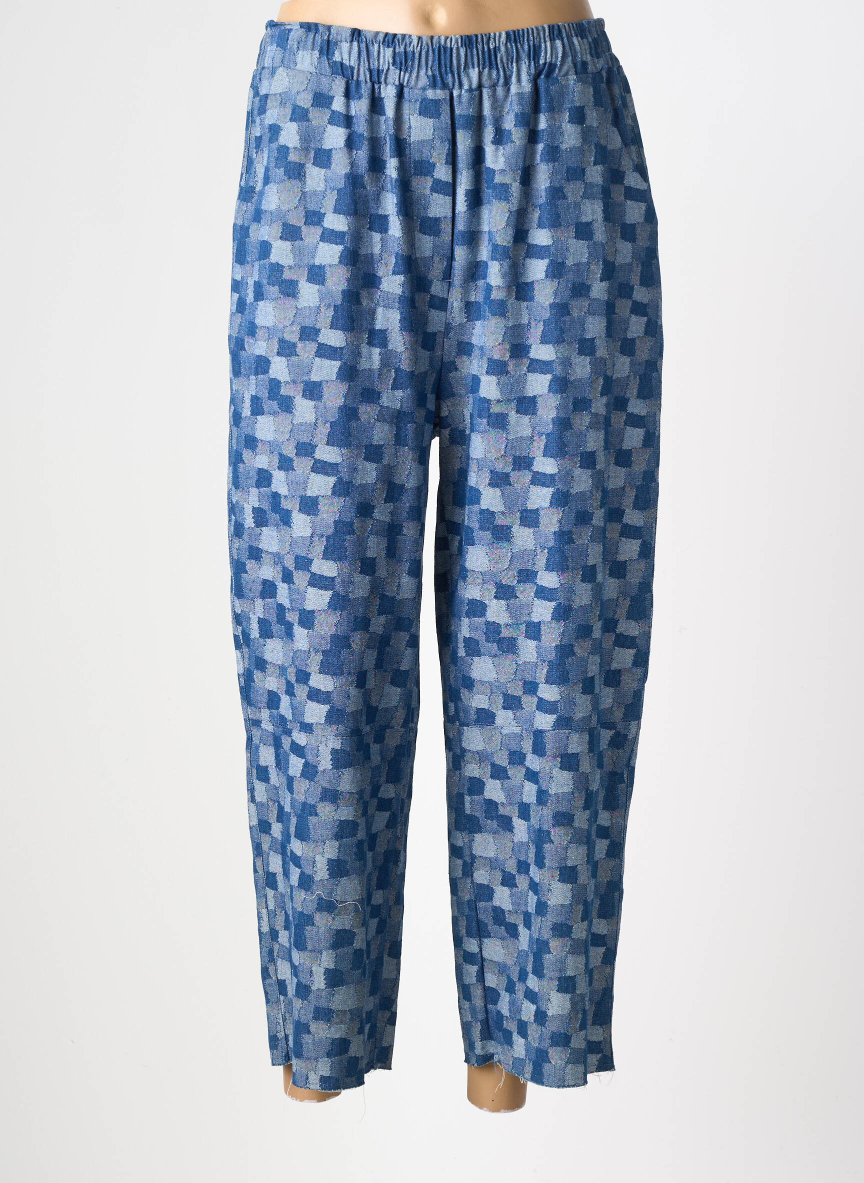 Jeans coupe droite stretch taille normale bleu GARCONNE femme