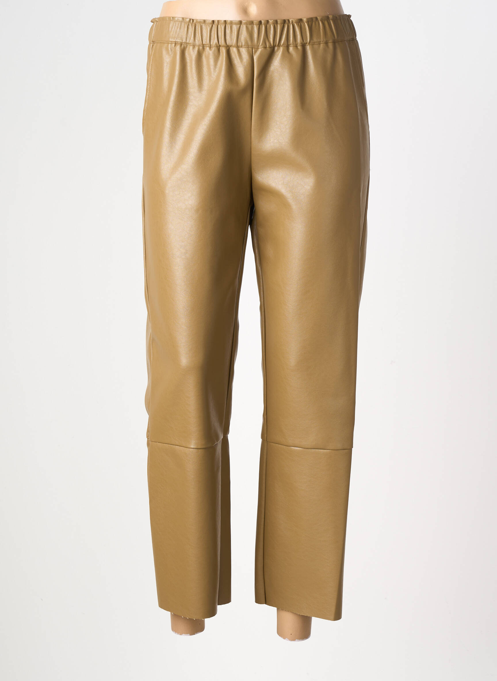 Pantalon droit stretch taille normale marron ADORE femme