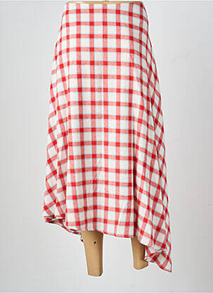 Jupe longue coupe fluide rouge DAPHNEA femme