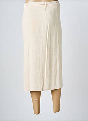 Jupe mi-longue taille normale beige CHARLIOR femme