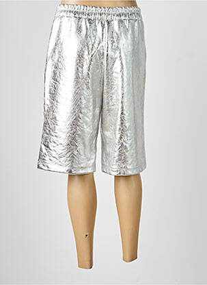 Bermuda taille élastique taille normale argent INTUITION femme