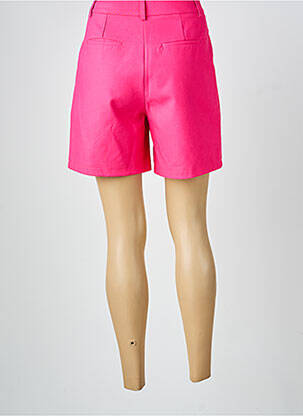 Short fermeture zippée sous rabat boutonné taille normale rose DAPHNEA femme