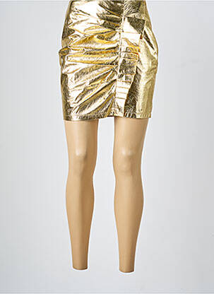 Jupe courte taille normale or DAPHNEA femme