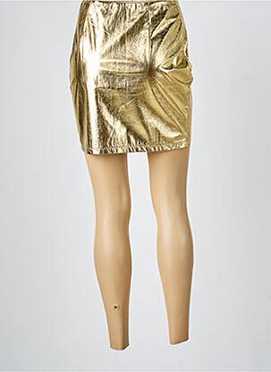 Jupe courte taille normale or DAPHNEA femme