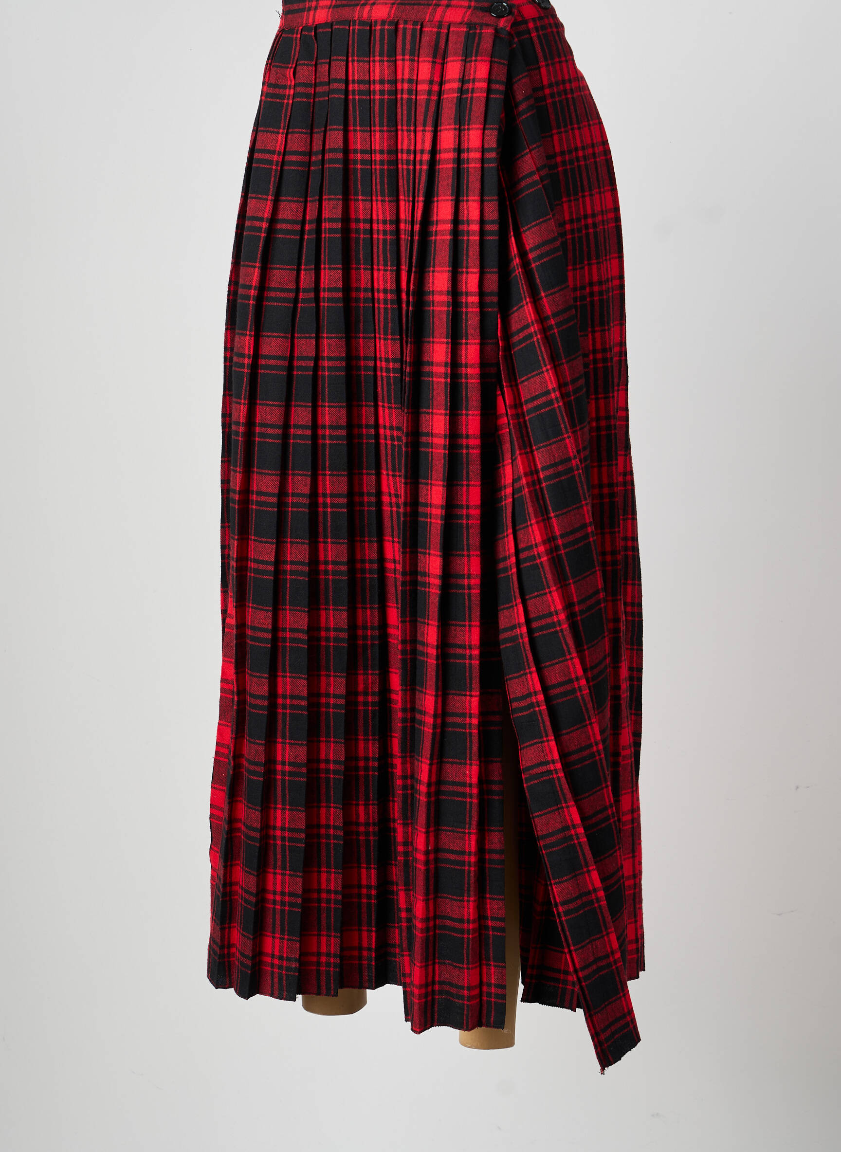 Jupe mi-longue taille normale rouge GARCONNE femme