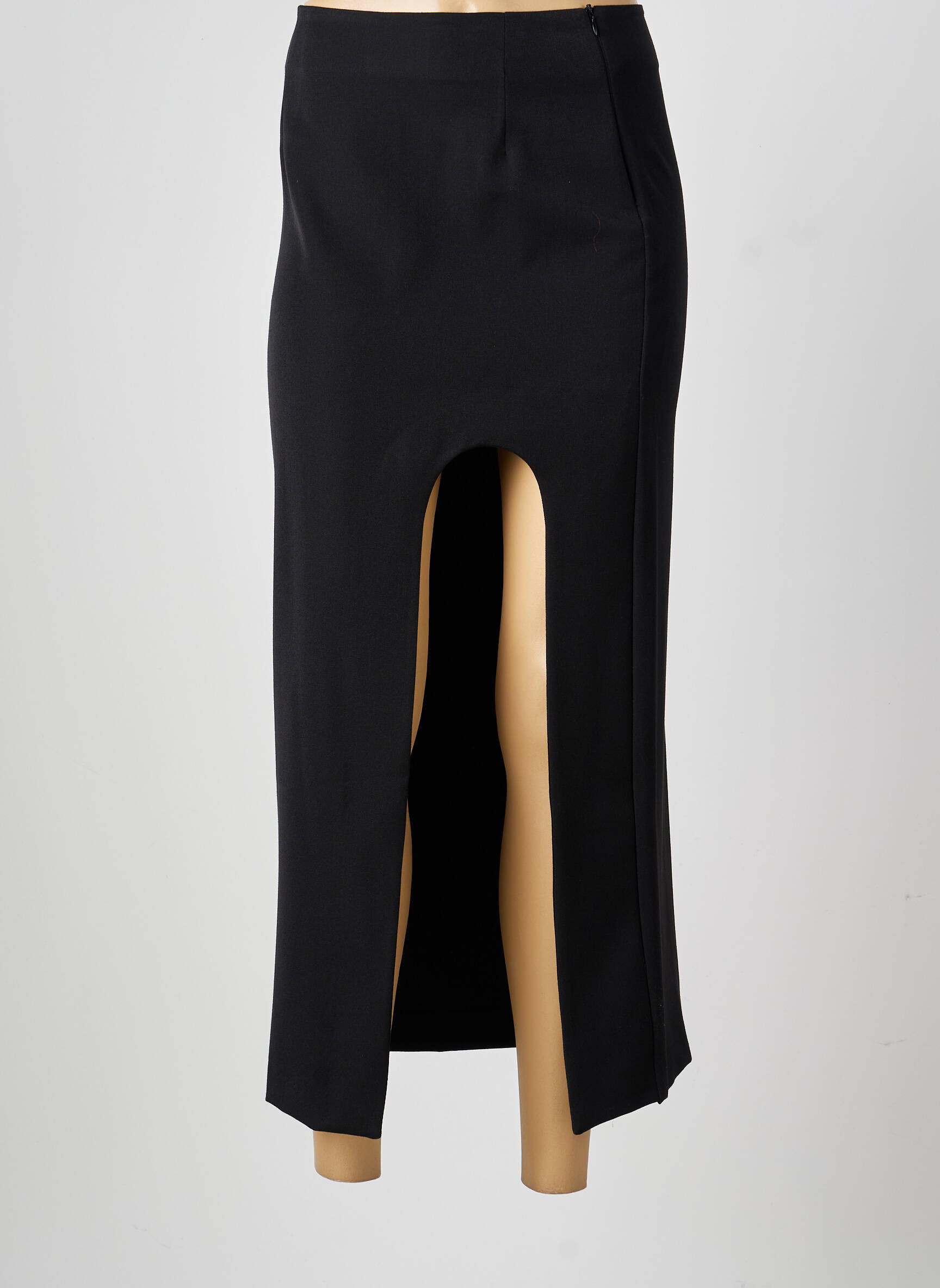 Jupe longue coupe droite noir GARCONNE femme