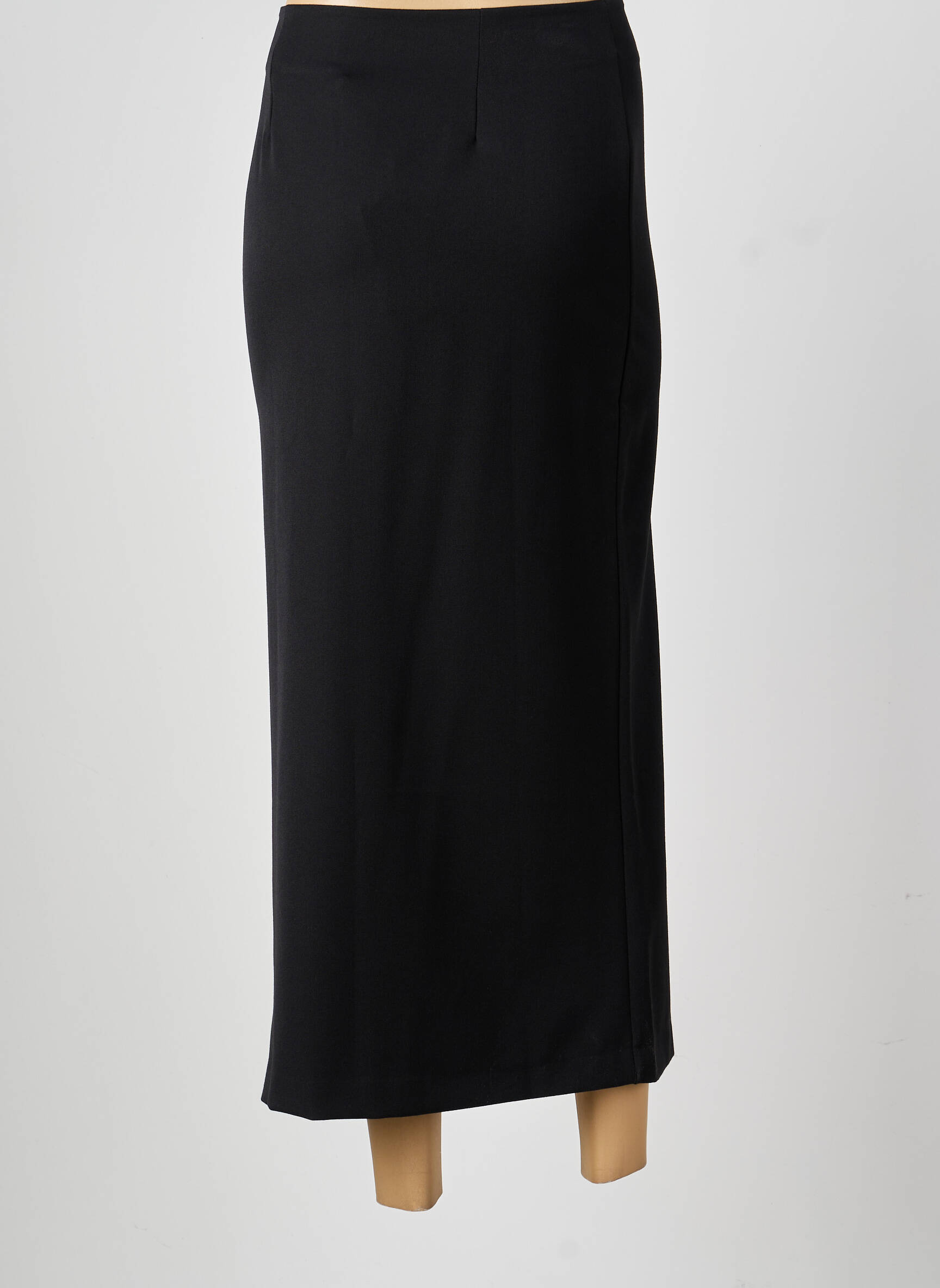 Jupe longue coupe droite noir GARCONNE femme