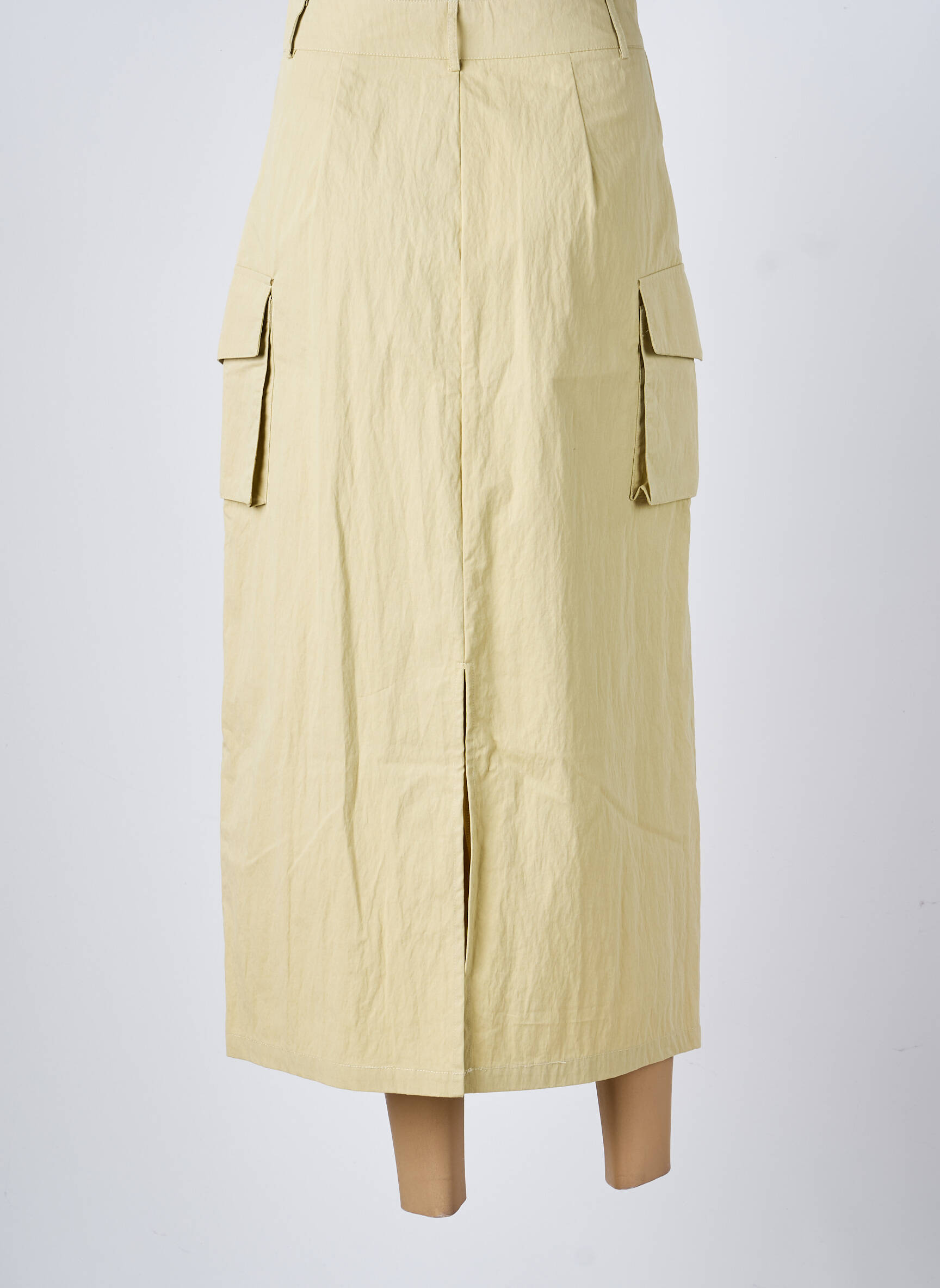 Jupe longue coupe droite beige DAPHNEA femme