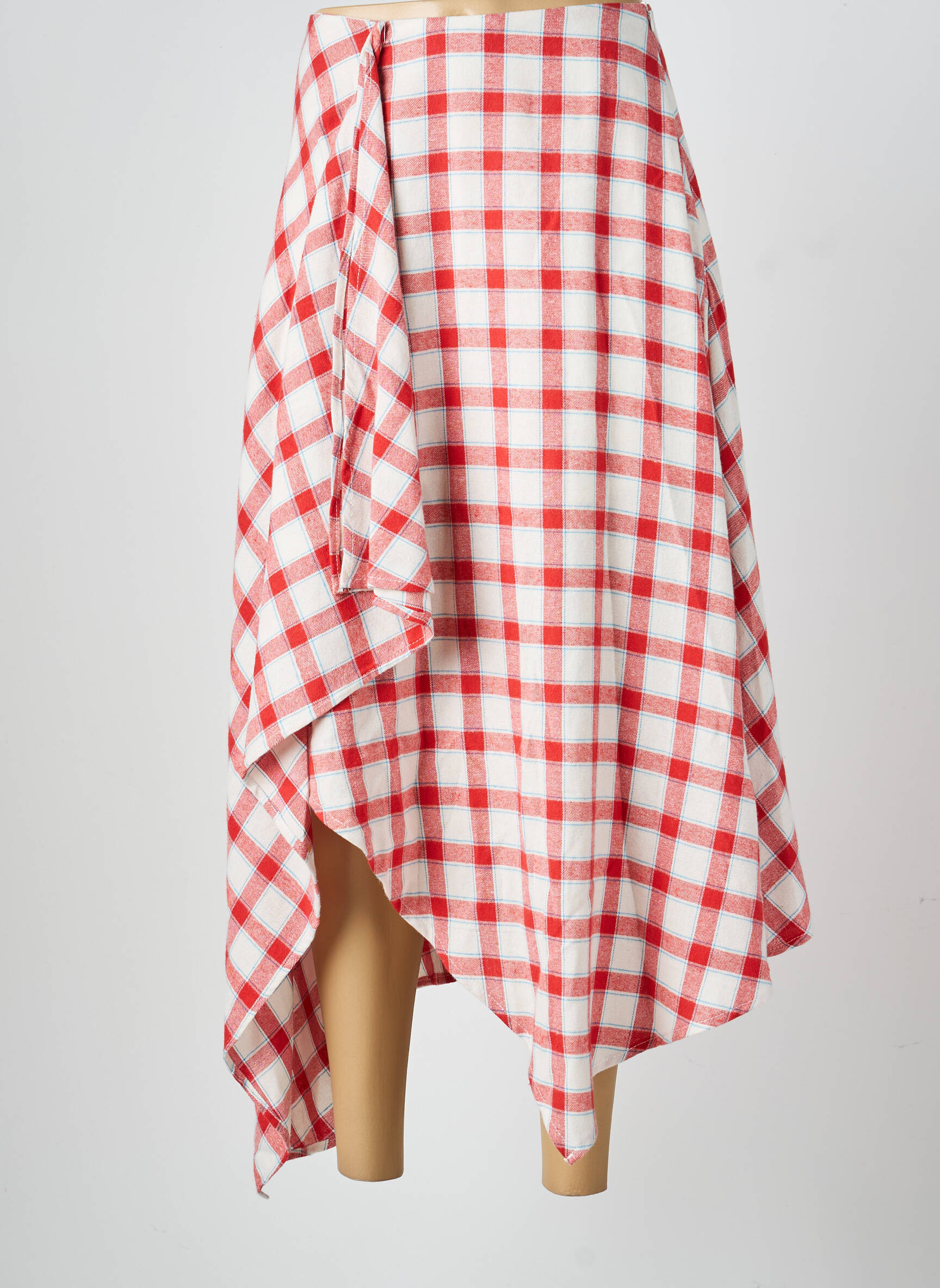 Jupe longue coupe fluide rouge DAPHNEA femme