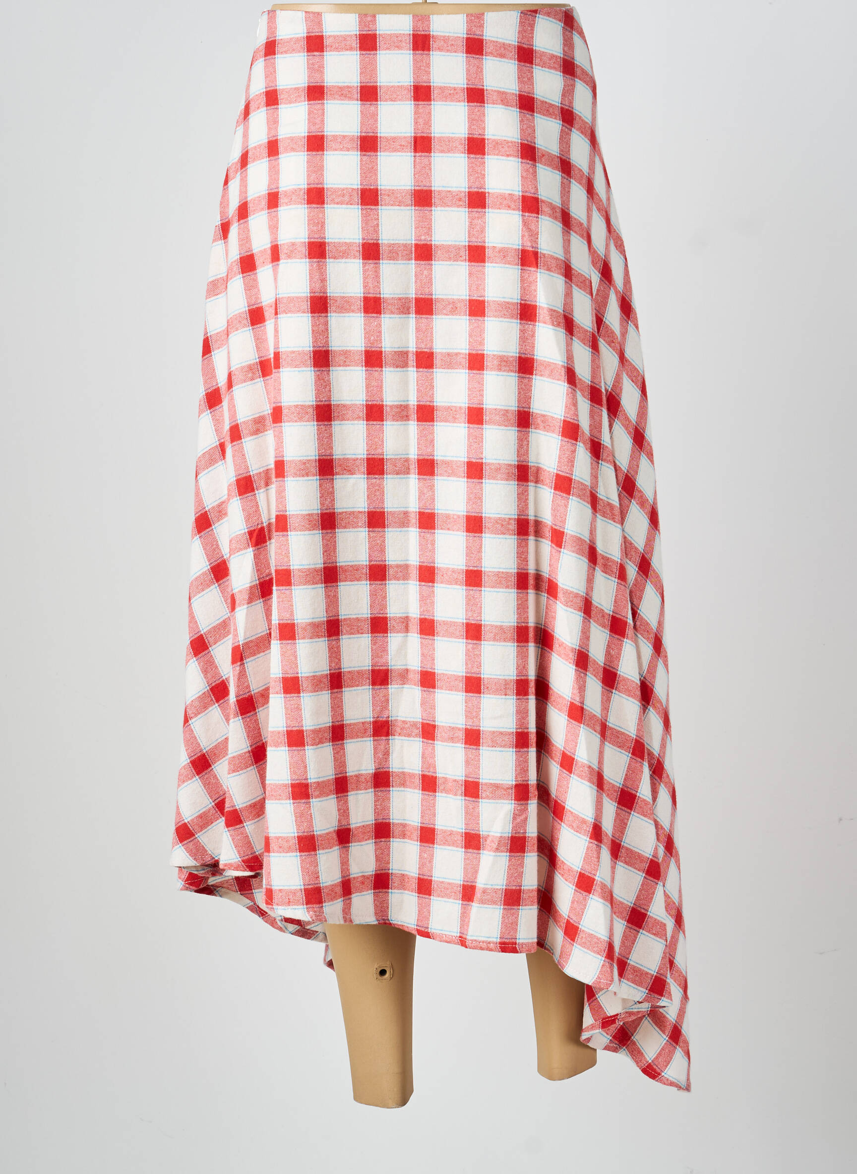 Jupe longue coupe fluide rouge DAPHNEA femme