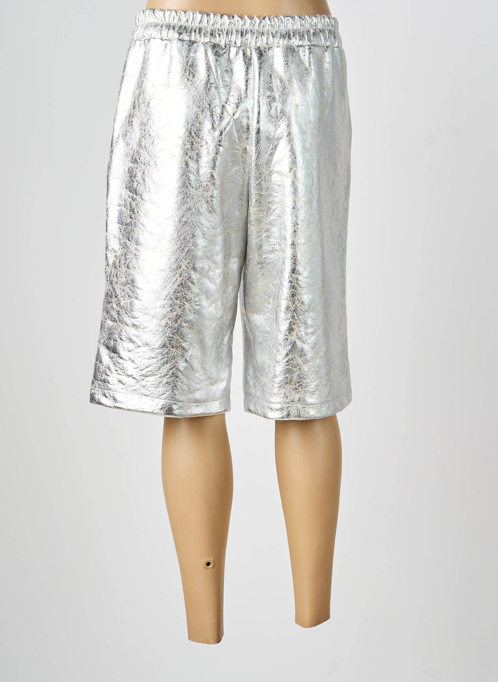 Bermuda taille élastique taille normale argent INTUITION femme