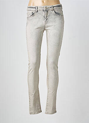 Jeans coupe slim taille basse taille basse gris HUIT SIX SEPT femme
