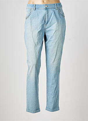 Jeans coupe droite stretch taille normale bleu EVA KAYAN femme